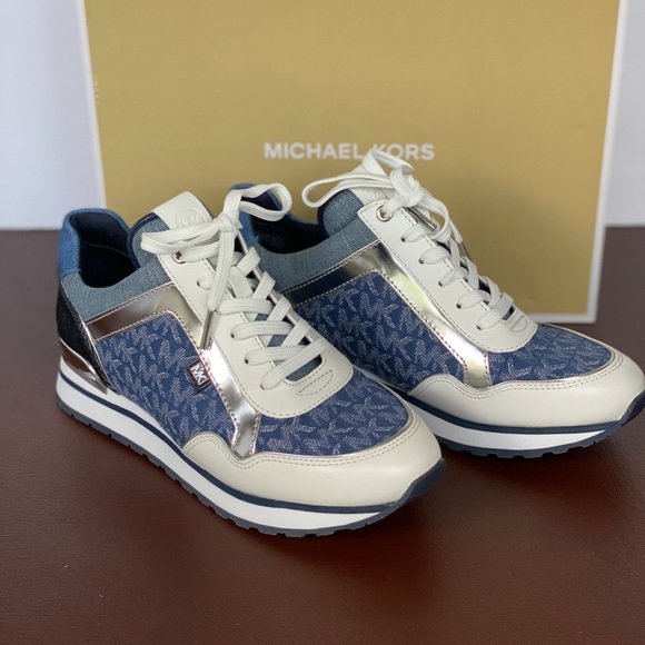 MICHAEL KORS Maddy Trainer Denin Jacquard - Picture 3 of 12